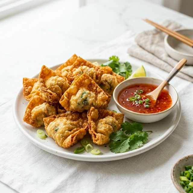 Fried shrimp wontons