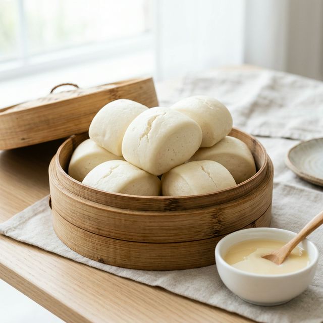 Plain steamed buns