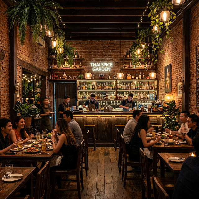 Inside Radcharod Dim Sum with bamboo steamers and warm ambiance